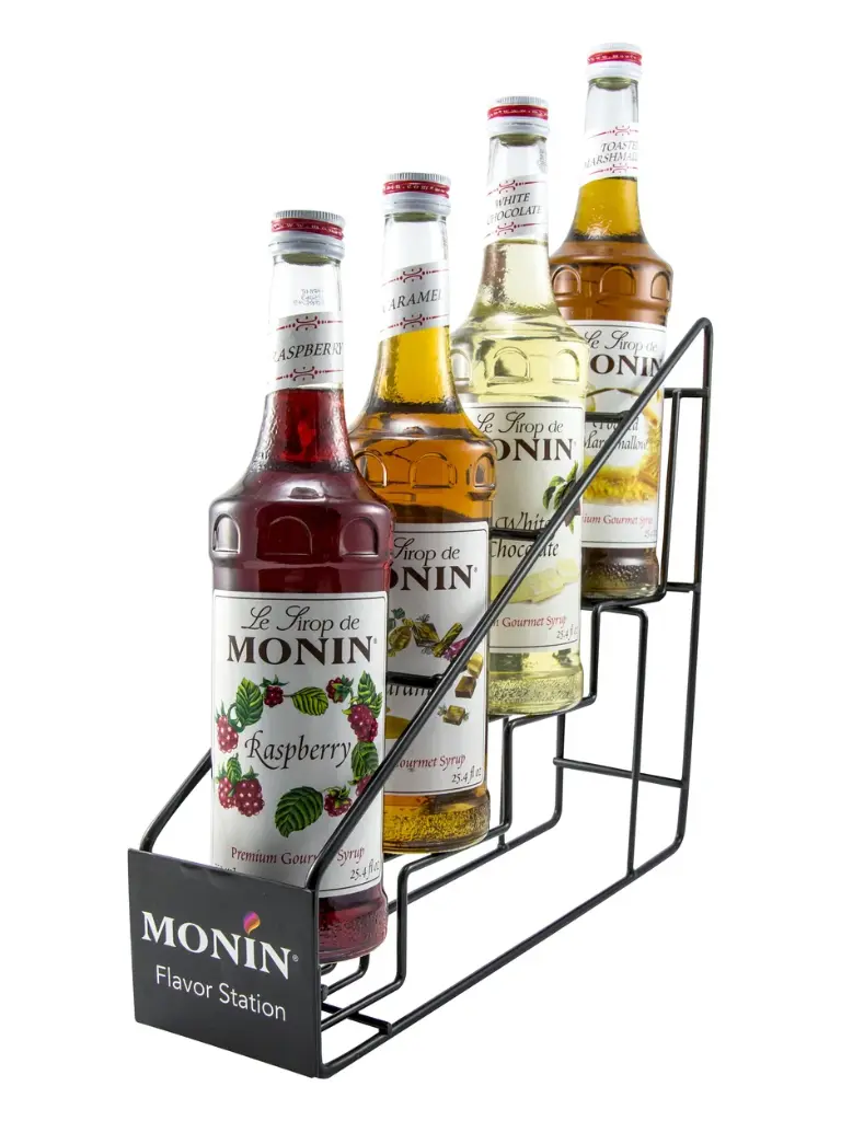 Monin 4-Bottle Display Rack for 750mL & 1 Liter Products